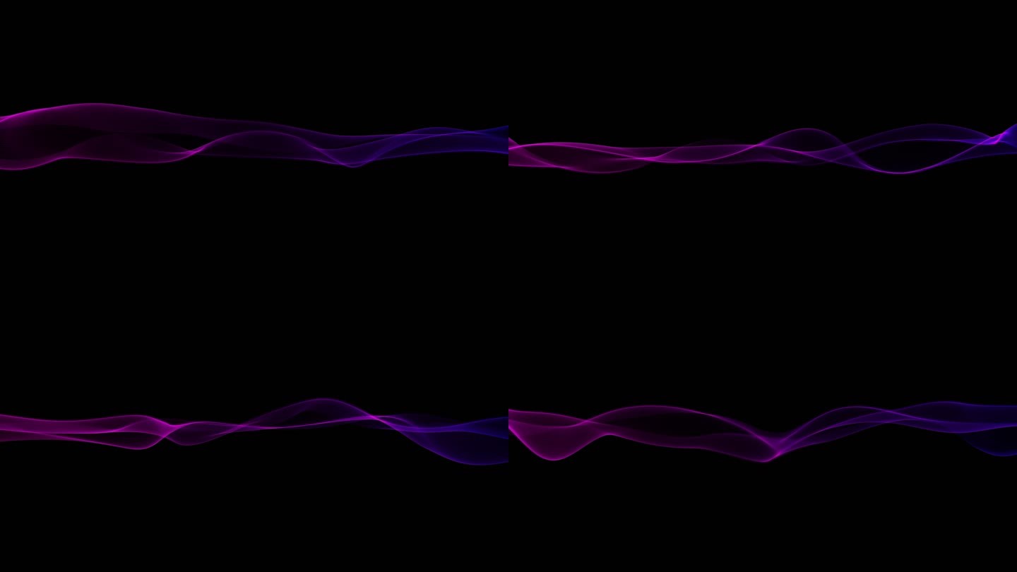 4K彩色粒子飘带-无缝循环带透明通道