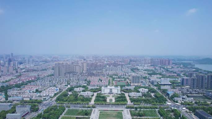 蚌埠市政府绿地珠峰东海大道城市风光