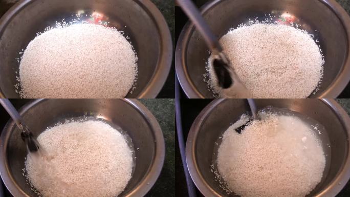 4kl1蕉园村 裹蒸粽 食材准备浸泡糯米