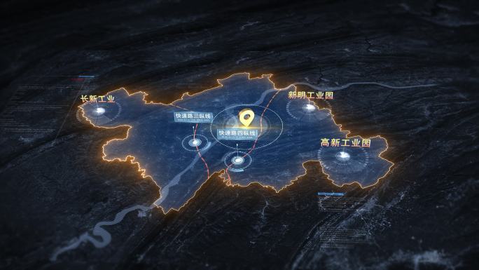 黑金科技区位 标准行政地图 重庆万州区位