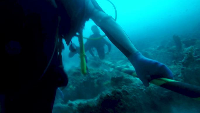 海底世界 潜水者 水下摄影