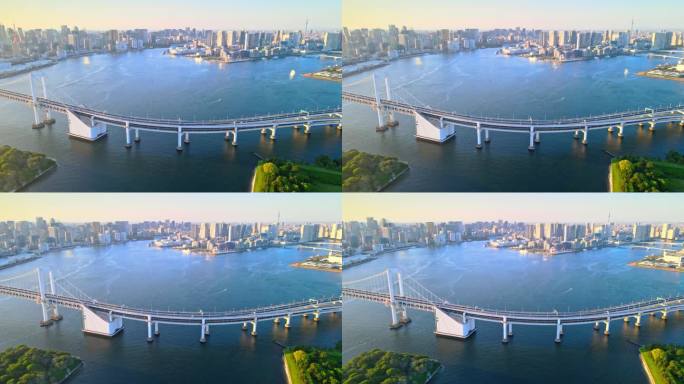 2023日本东京彩虹大桥航拍
