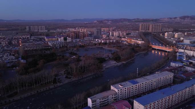 三河市 文化中心广场 地标 航拍 北京郊