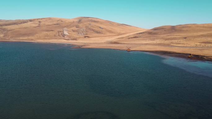 甘南尕海湖航拍4K