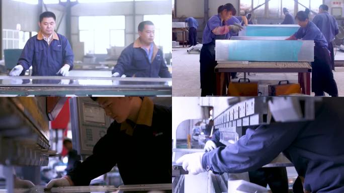 缝纫机 机械生产 工人操作