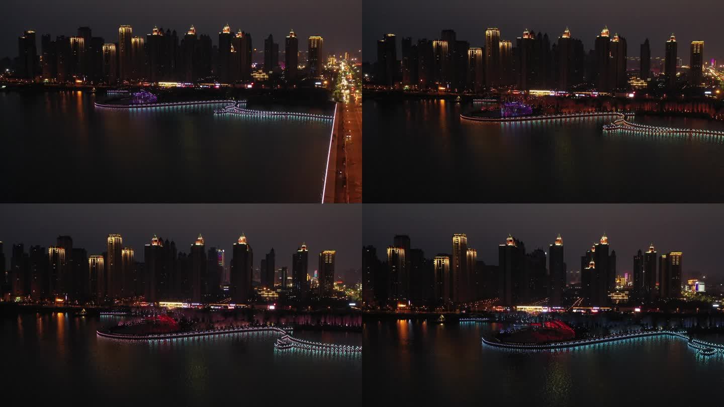 蚌埠市夜景航拍1