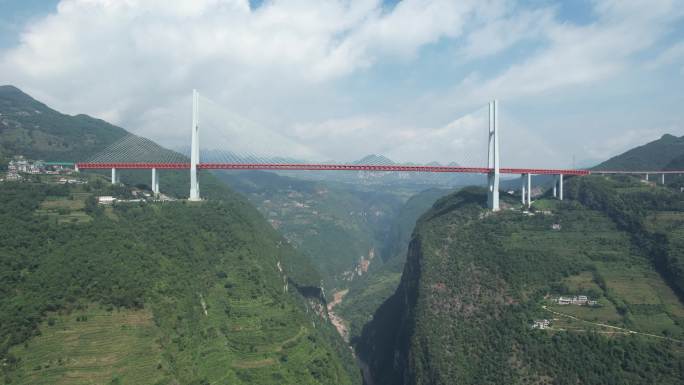 世界第一高桥贵州北盘江大桥航拍摄影