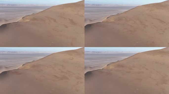 4k航拍沙漠流动风沙升格