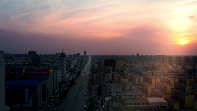 辽宁盘锦城市夜景