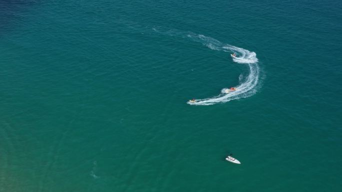 三亚亚龙湾 旅行 摩托艇 海南 航拍