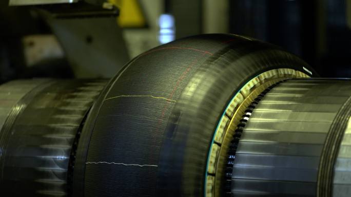 4K实拍汽车轮胎生产工厂制造轮胎工艺流程