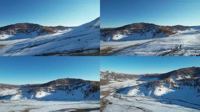 新疆阿勒泰地区雪山