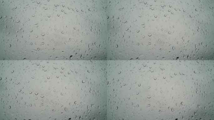 窗户雨滴玻璃水珠