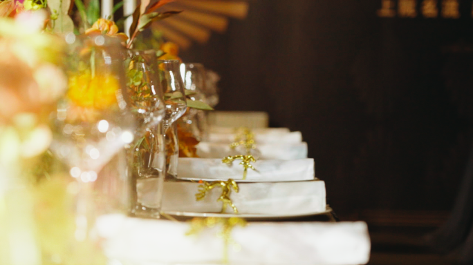 4K晚宴宴会 西餐 红酒 高雅氛围 高端