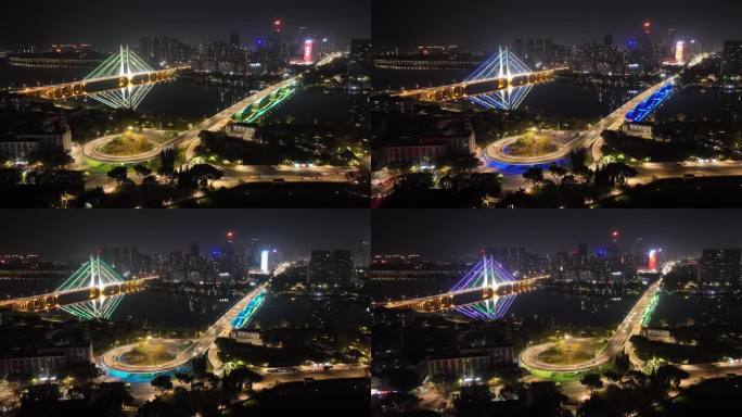 惠州西湖合生大桥圆盘夜景