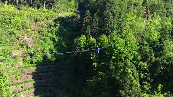 山林山区 高空作业 电缆检修