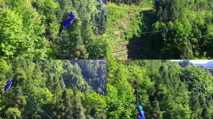 山林山区 高空作业 电缆检修