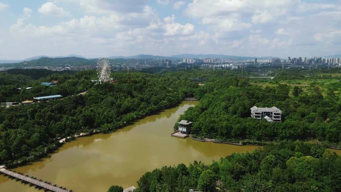 合集江西赣州五龙客家风情园4A景区航拍