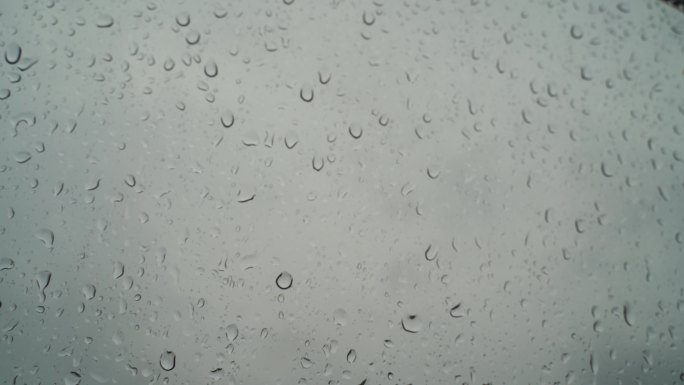窗户雨滴玻璃水珠