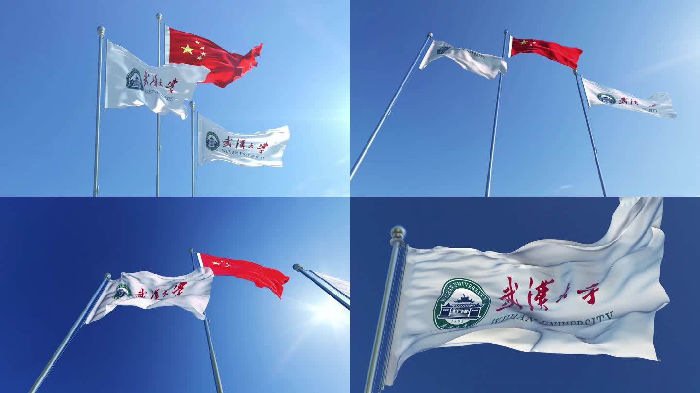 武汉大学旗帜
