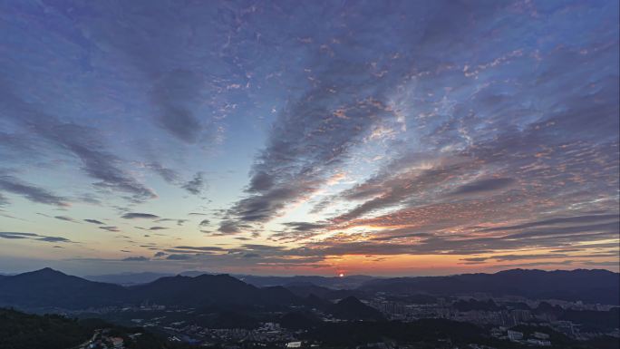 日出延时摄影