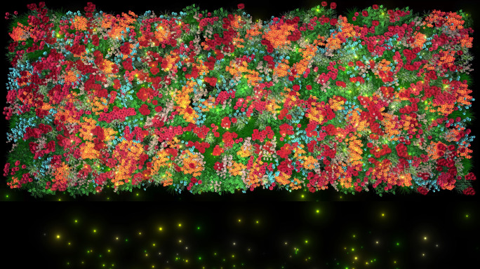 花海花墙植物生长