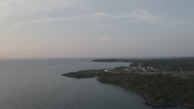 海南儋州龙门激浪海边航拍视频