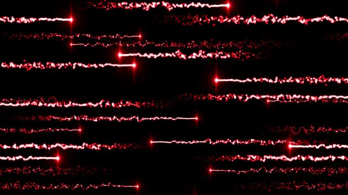 红色粒子左右穿梭视频-循环 2