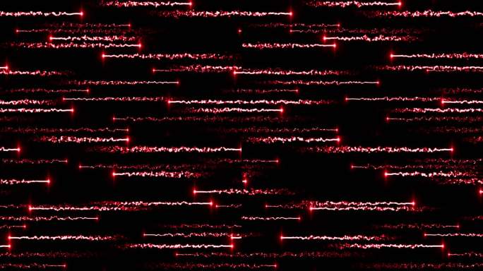 红色粒子左右穿梭视频-循环 2