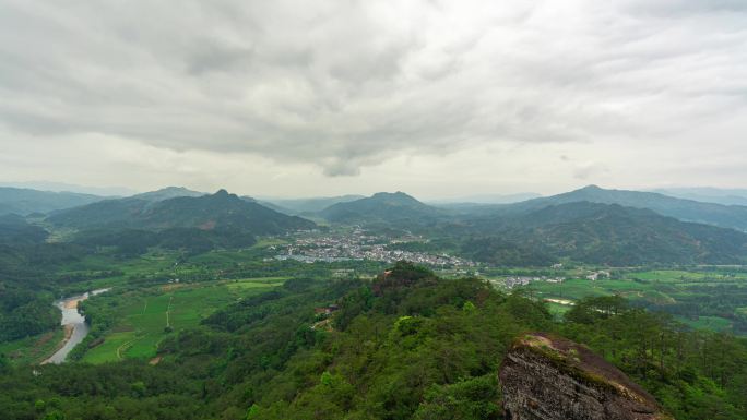 【4K】武夷山白云寺九曲溪云雾大景延时