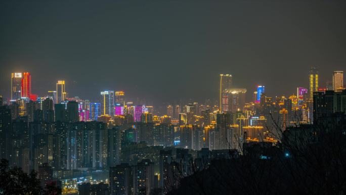 4K远望重庆夜景（去闪）