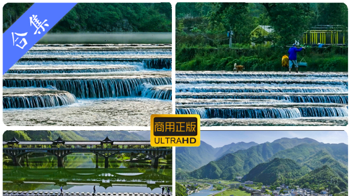 杭州富阳区自然风光航拍