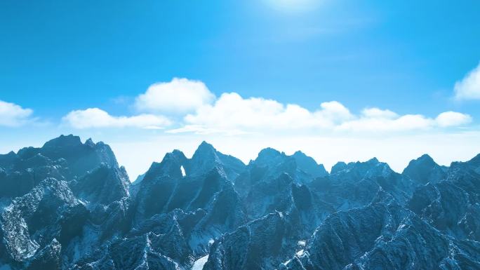 昆仑山 天山雪山天门景区雪景 帕米尔雪山