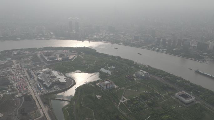 5K-Log-航拍开发建设的上海世博后滩