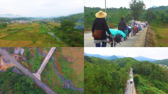 老挝风俗 村落静谧 小镇镇航拍