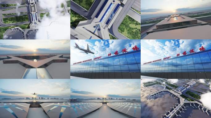 4K上海虹桥国际机场飞机起飞合集