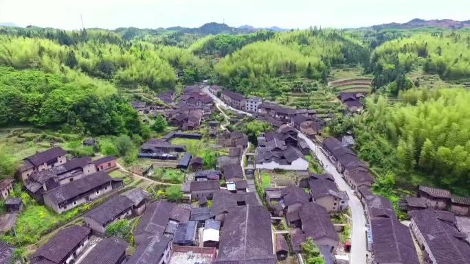 山村小镇  航拍乡村 山村风景