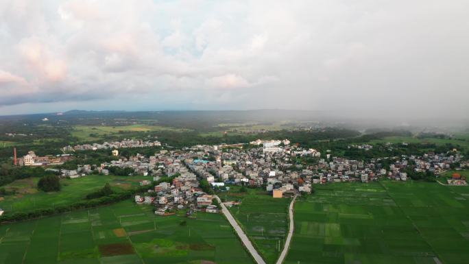 海南儋州农田暴雨航拍