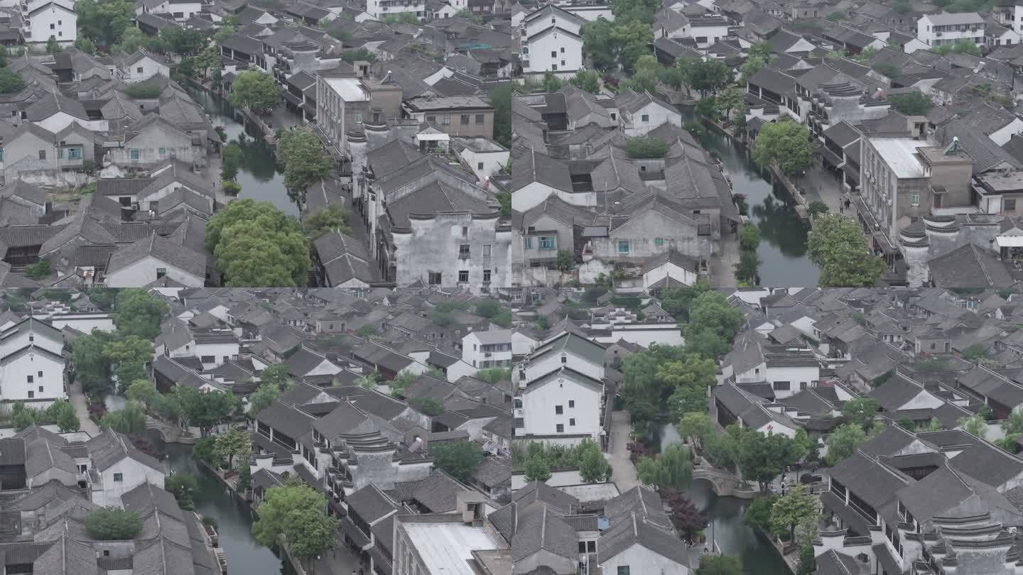 黎里 航拍 游船 景区 吴江 古镇 江南