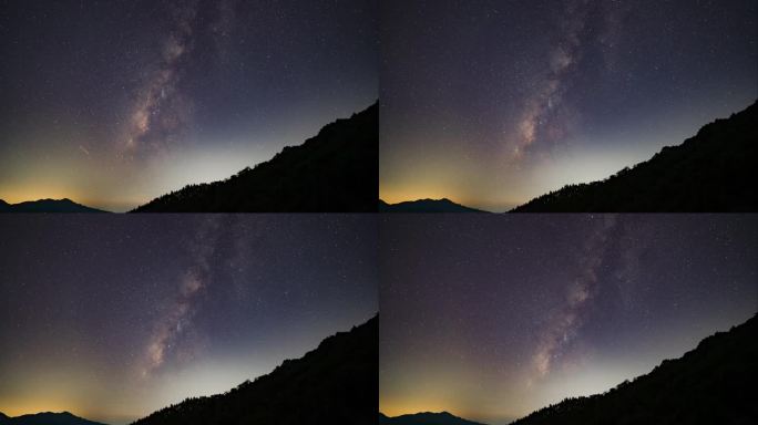 星空银河延时摄影