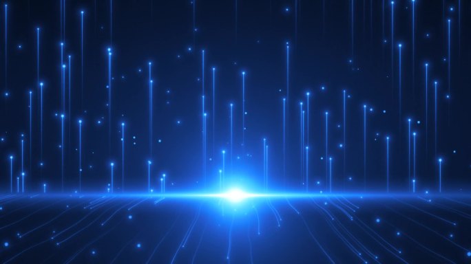 超宽蓝色粒子上升