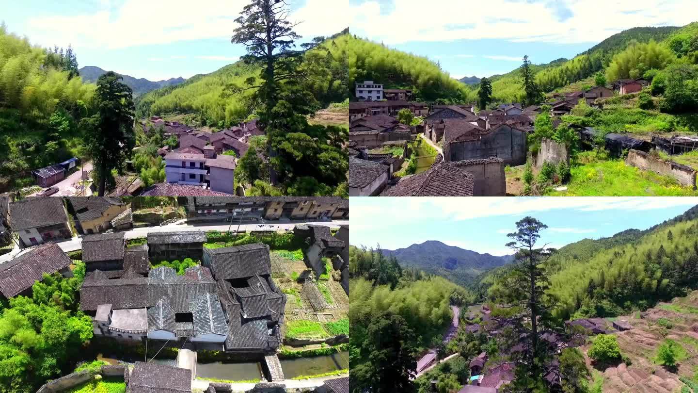 山村小镇  航拍乡村 山村风景