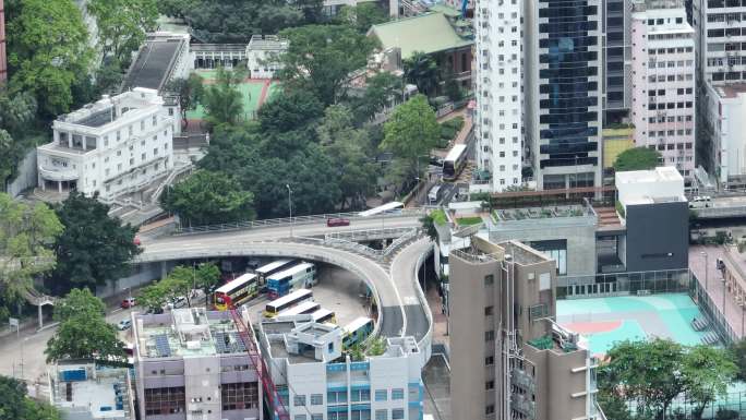 香港铜锣湾一个天桥