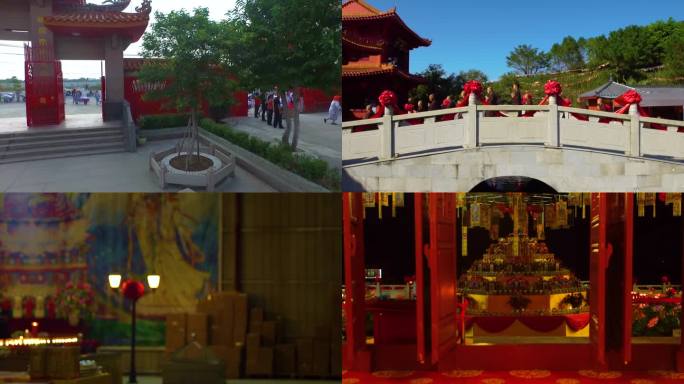 老挝风俗 村落静谧 小镇镇航拍