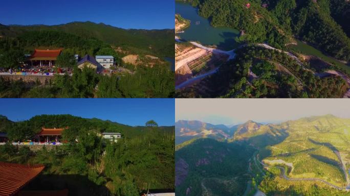 老挝风俗 村落静谧 小镇镇航拍