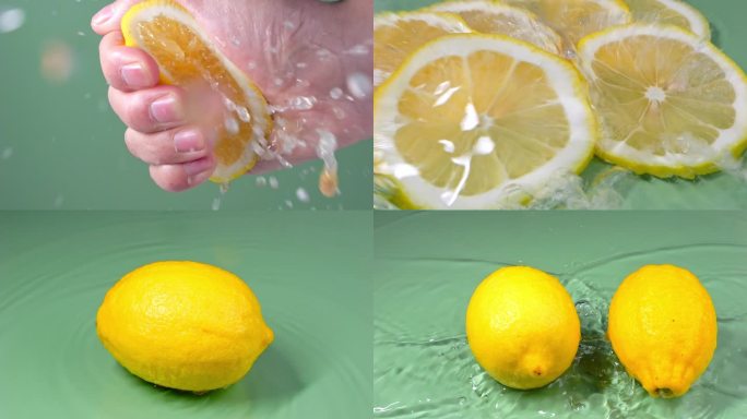 柠檬黄柠维生素果饮水果碰撞柠檬水