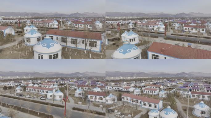 内蒙古乌拉特后旗塞上新村4K航拍