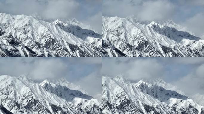 西藏雪山空境巍峨雪山唯美雪山