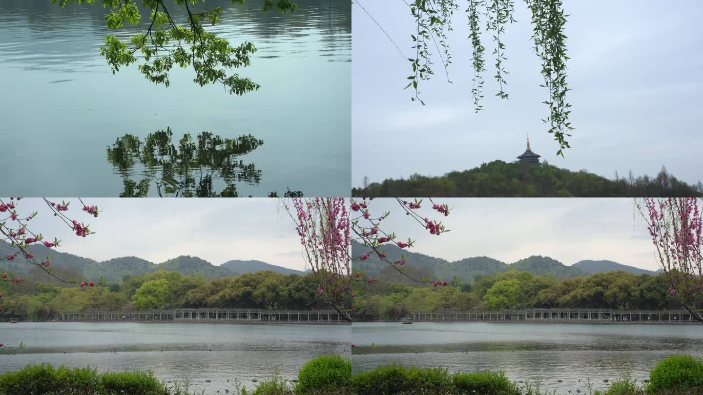 6组杭州西湖唯美风光空镜