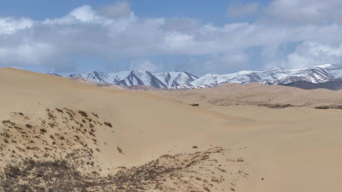 青海湖 沙漠 航拍 旅游景区 宣传 生态